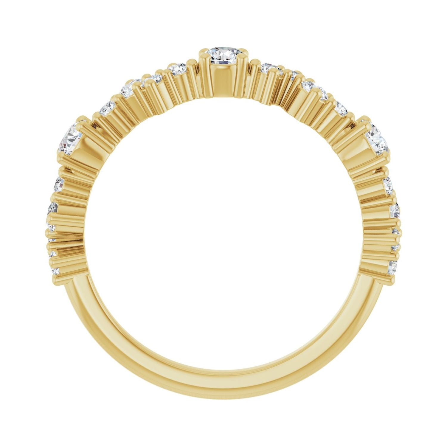 Cleo — Round · 3 mm · 1/2 ctw, yellow gold