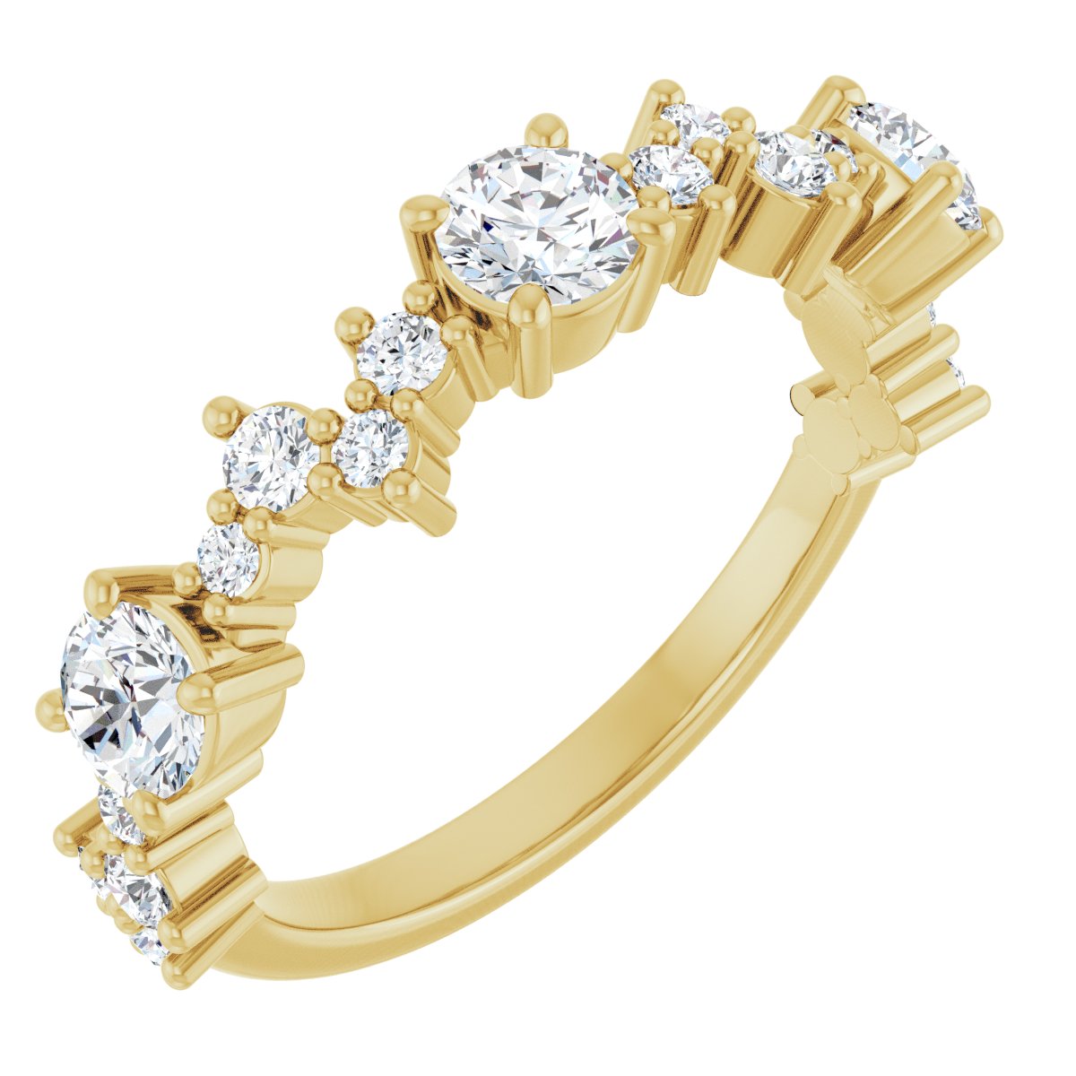 Cleo — Round · 3.8 mm · 9/10 ctw, yellow gold