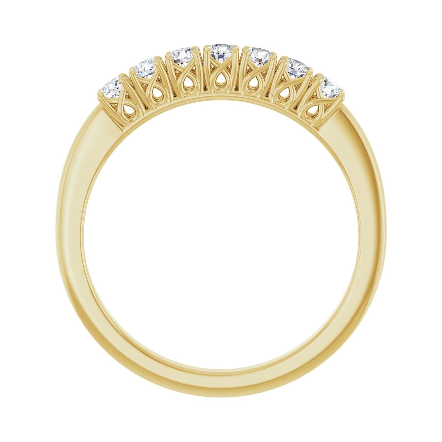 Nest — Round · 2.3 mm · 1/3 ctw, yellow gold