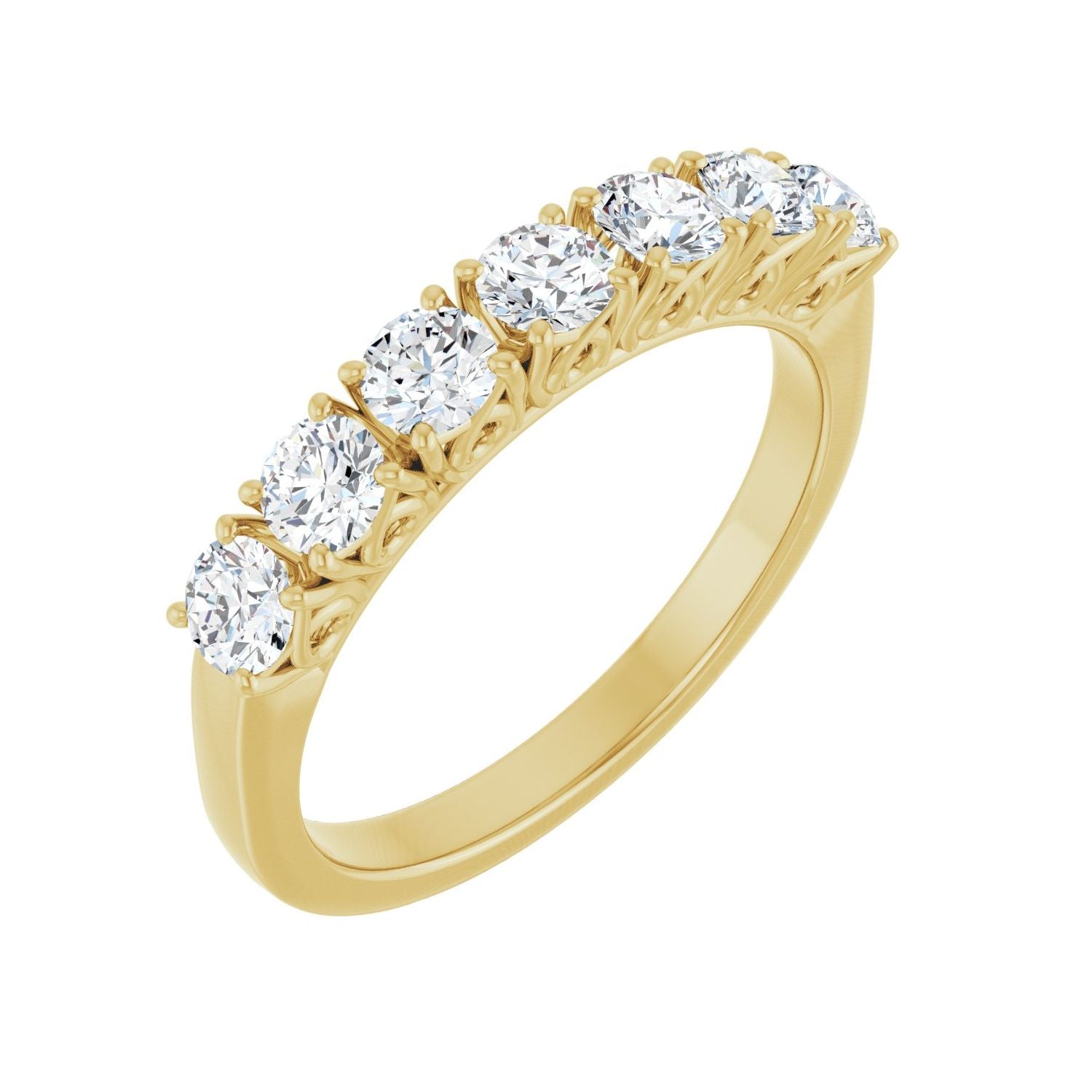 Nest — Round · 3.2 mm · 7/8 ctw, yellow gold