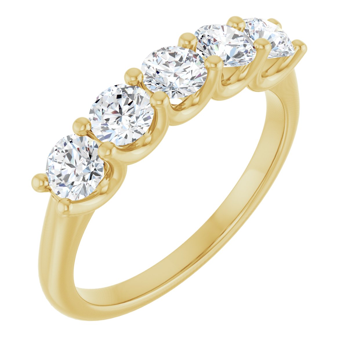 Cora — Round · 3.75 mm · 1 ctw, yellow gold