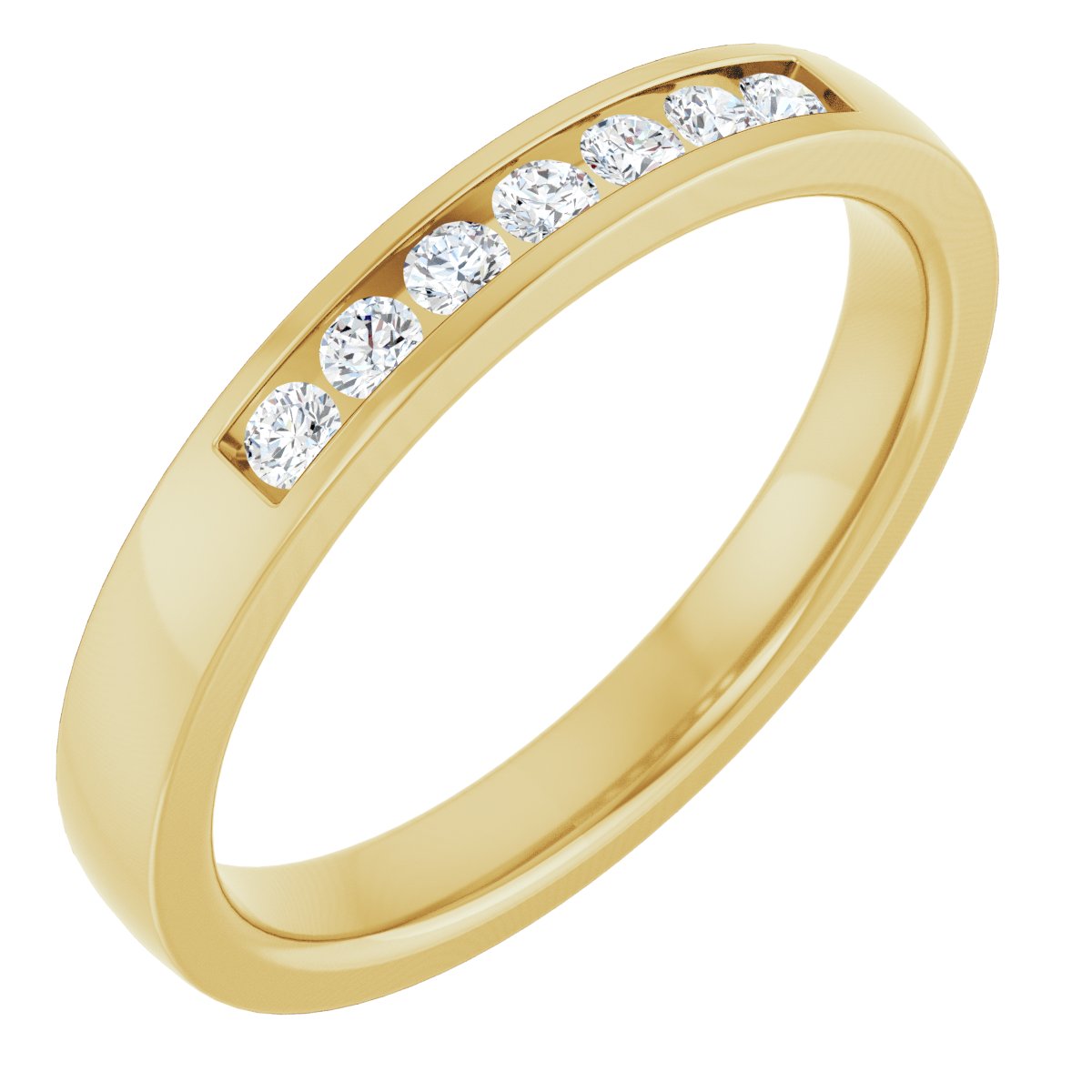 Isla — Round · 1.75 mm · 1/8 ctw, yellow gold