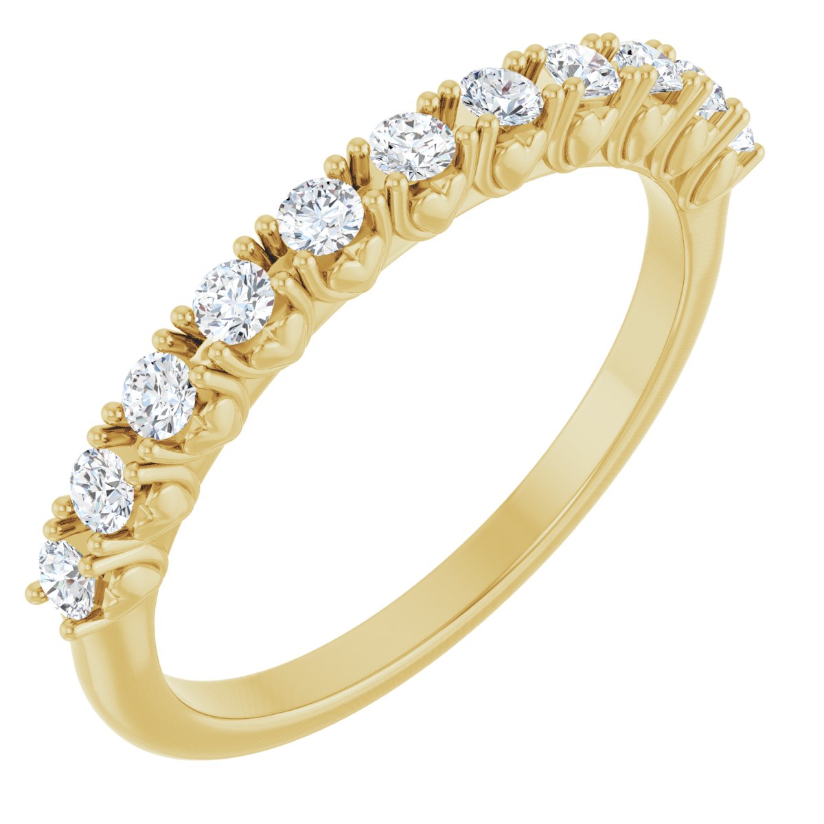 Nora — Round · 2 mm, yellow gold