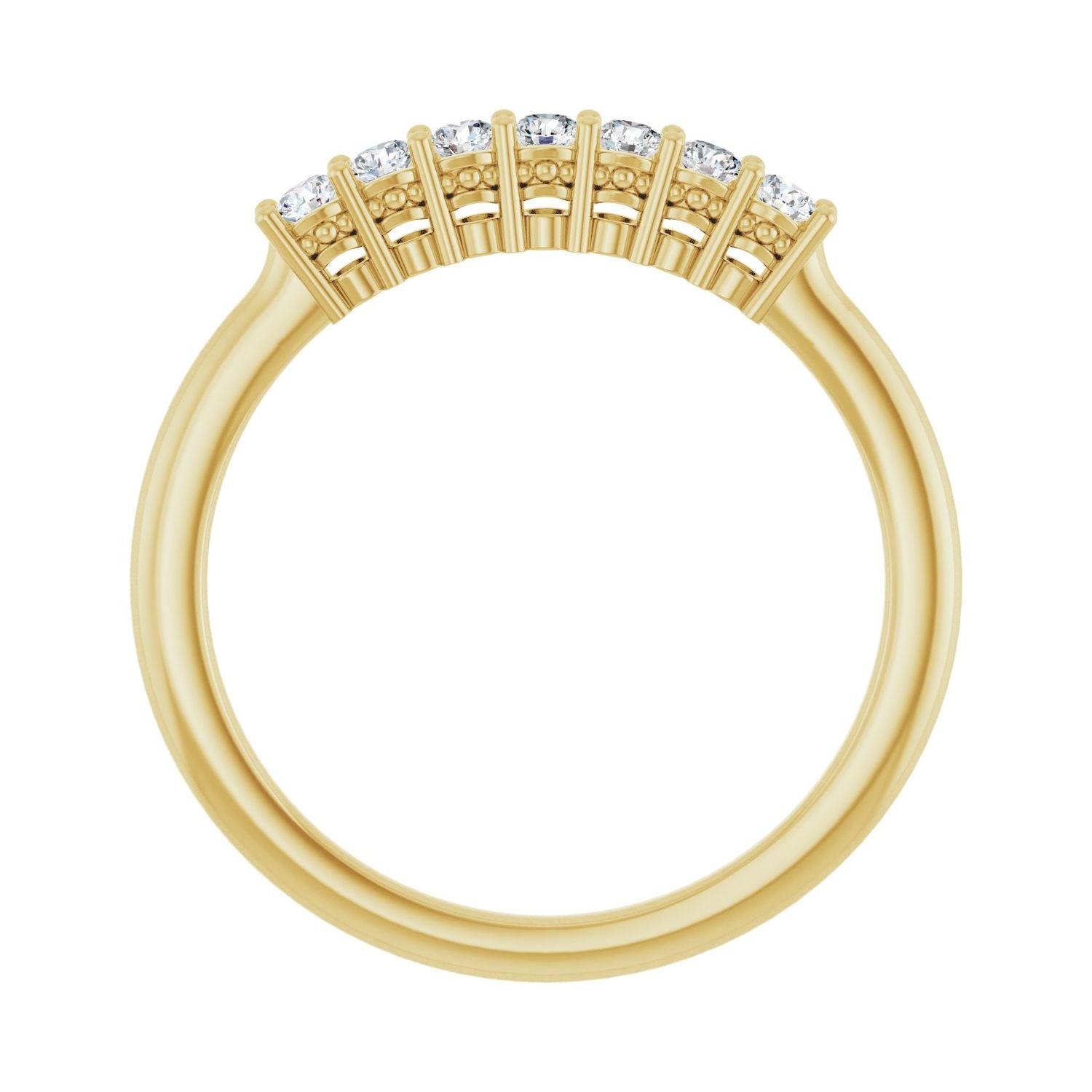 Songbird — Round · 2 mm · 1/5 ctw, yellow gold