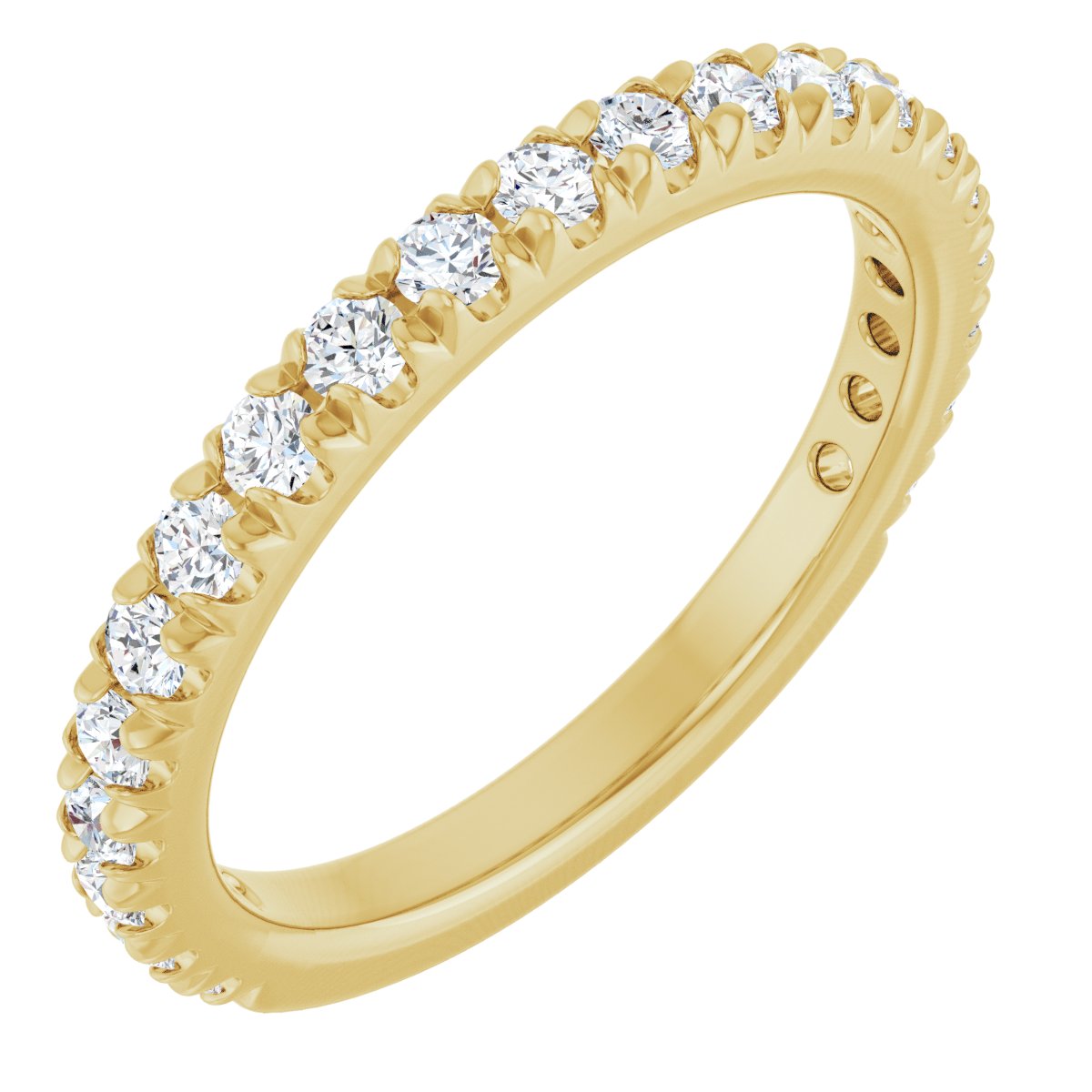 Adele — Round · 2 mm, yellow gold