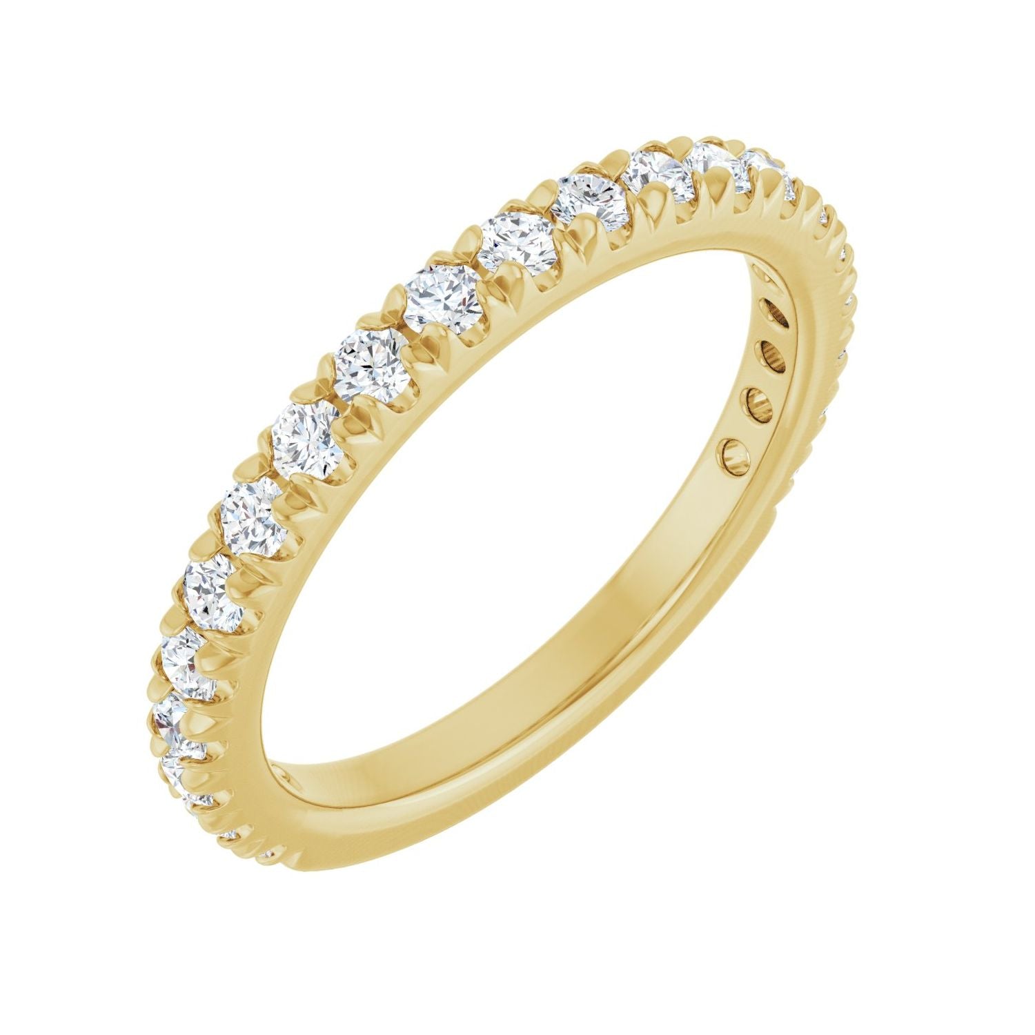 Adele — Round · 2 mm, yellow gold