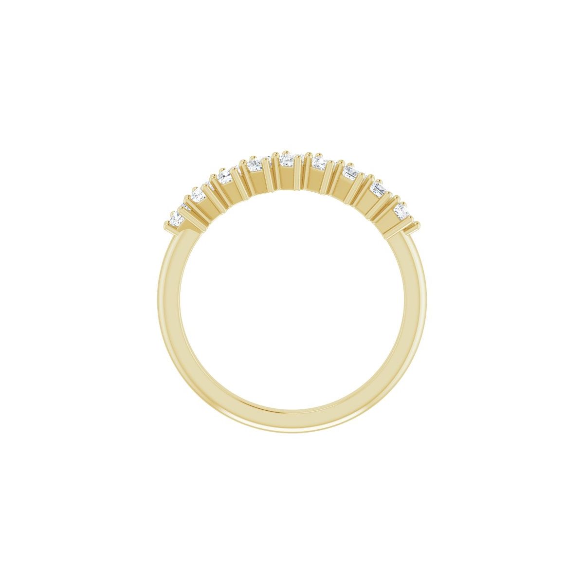 Colette — Princess · 2 mm · 1/2 ctw, yellow gold