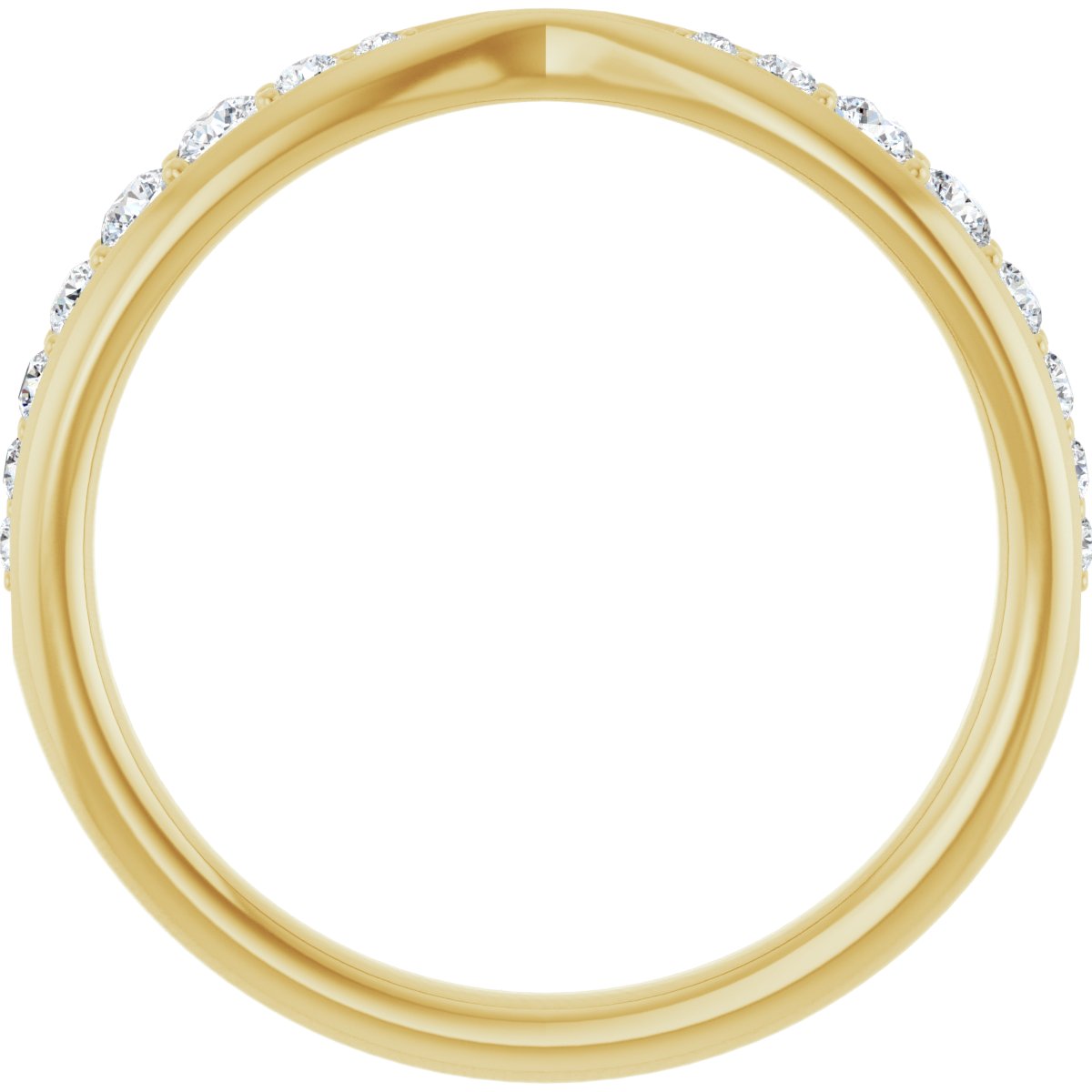 Faye — Round, yellow gold