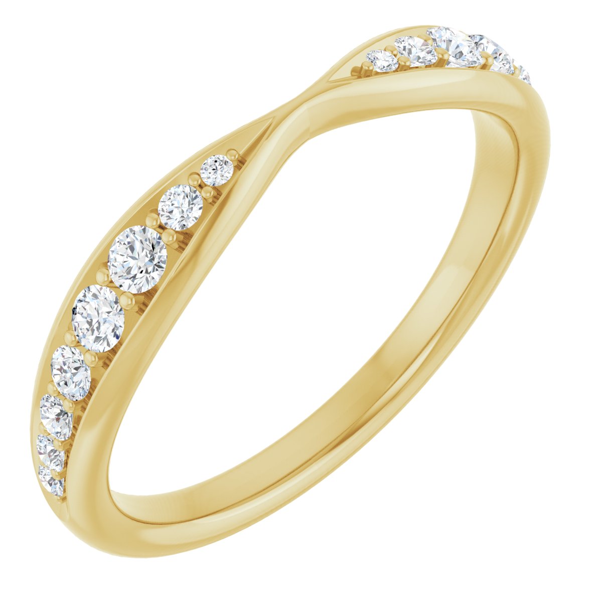Faye — Round, yellow gold