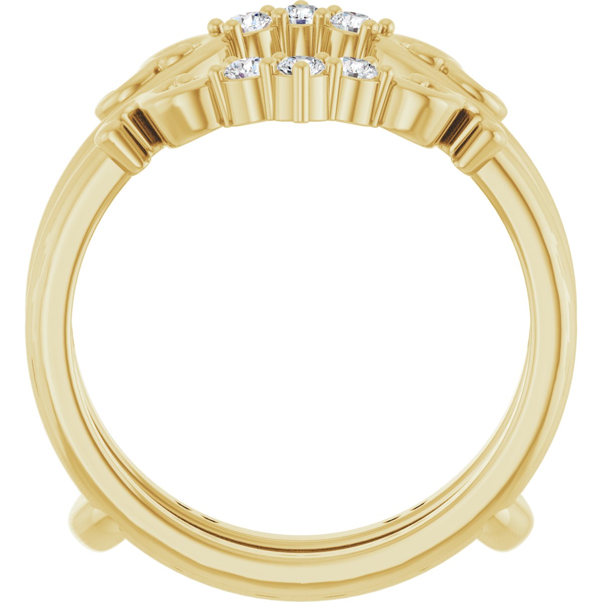 Jade — 2 mm, yellow gold