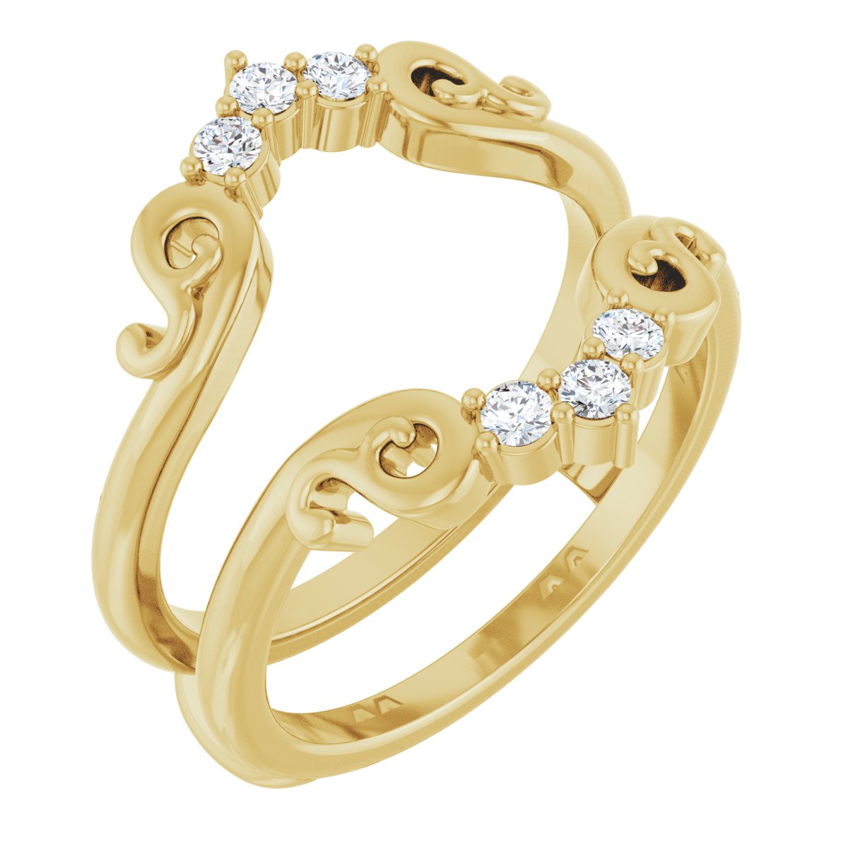 Jade — 2 mm, yellow gold