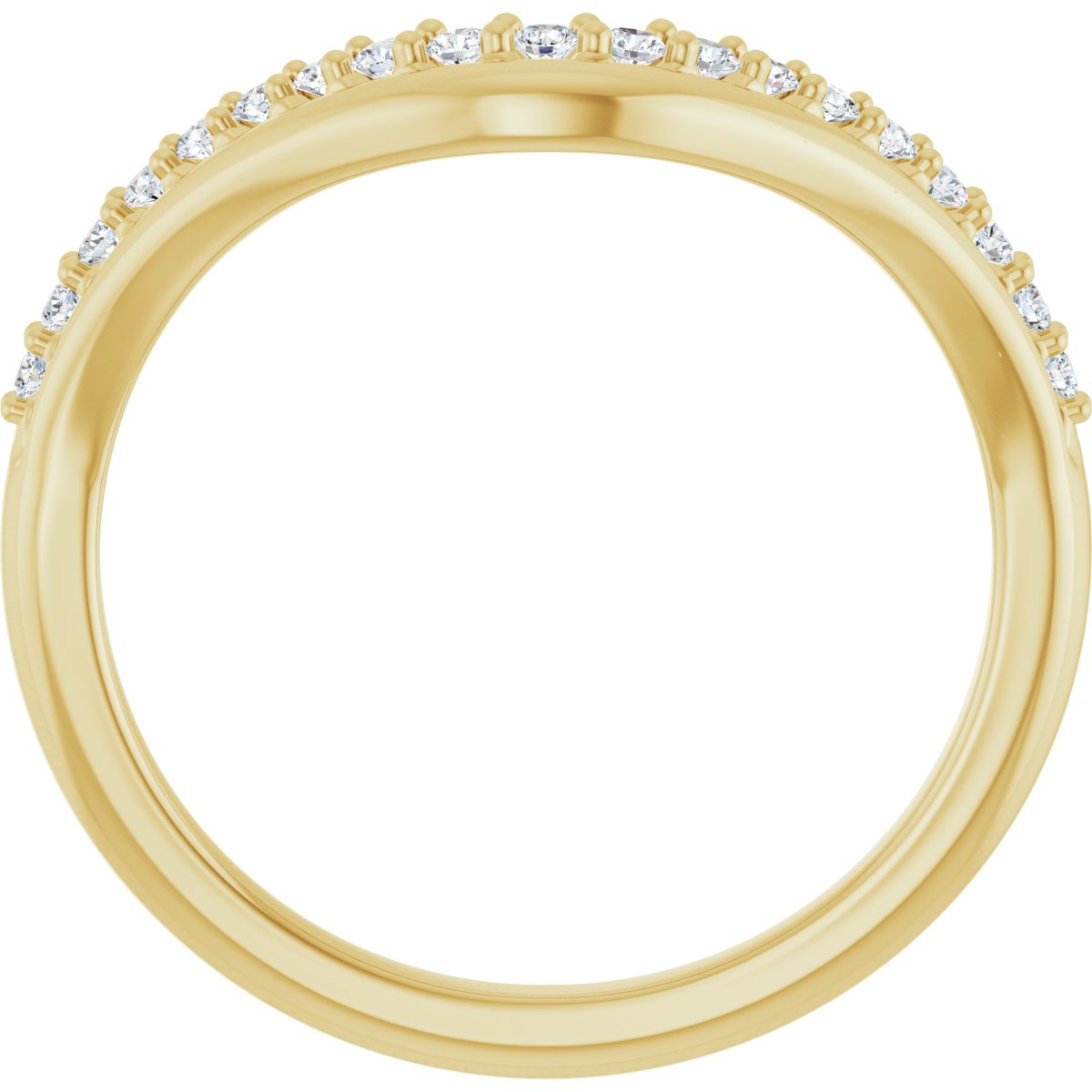 Nell — Round, yellow gold