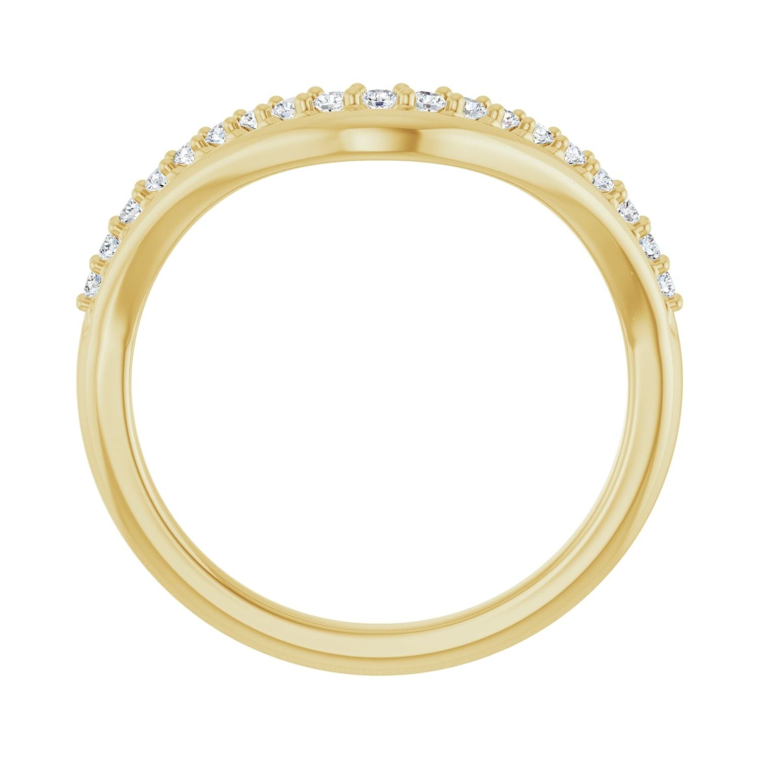 Belle — Round, yellow gold