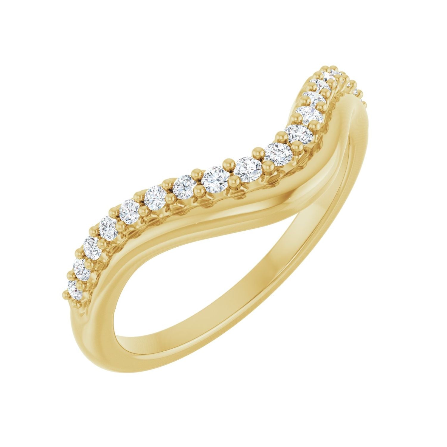 Belle — Round, yellow gold
