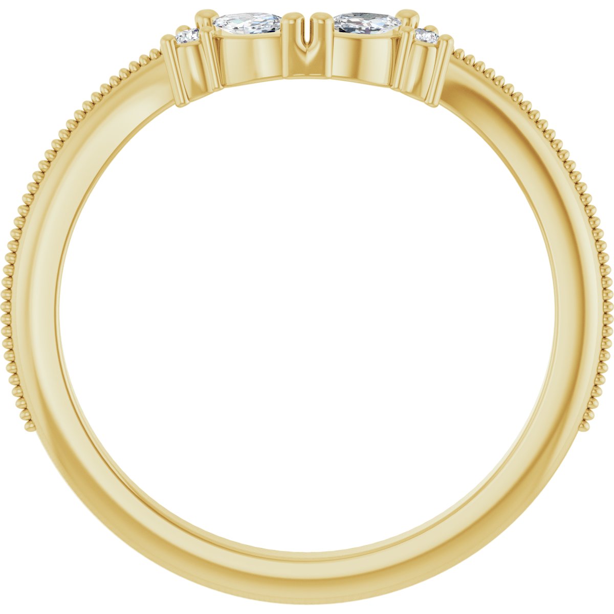 Orla — 3.5 x 2 mm, yellow gold