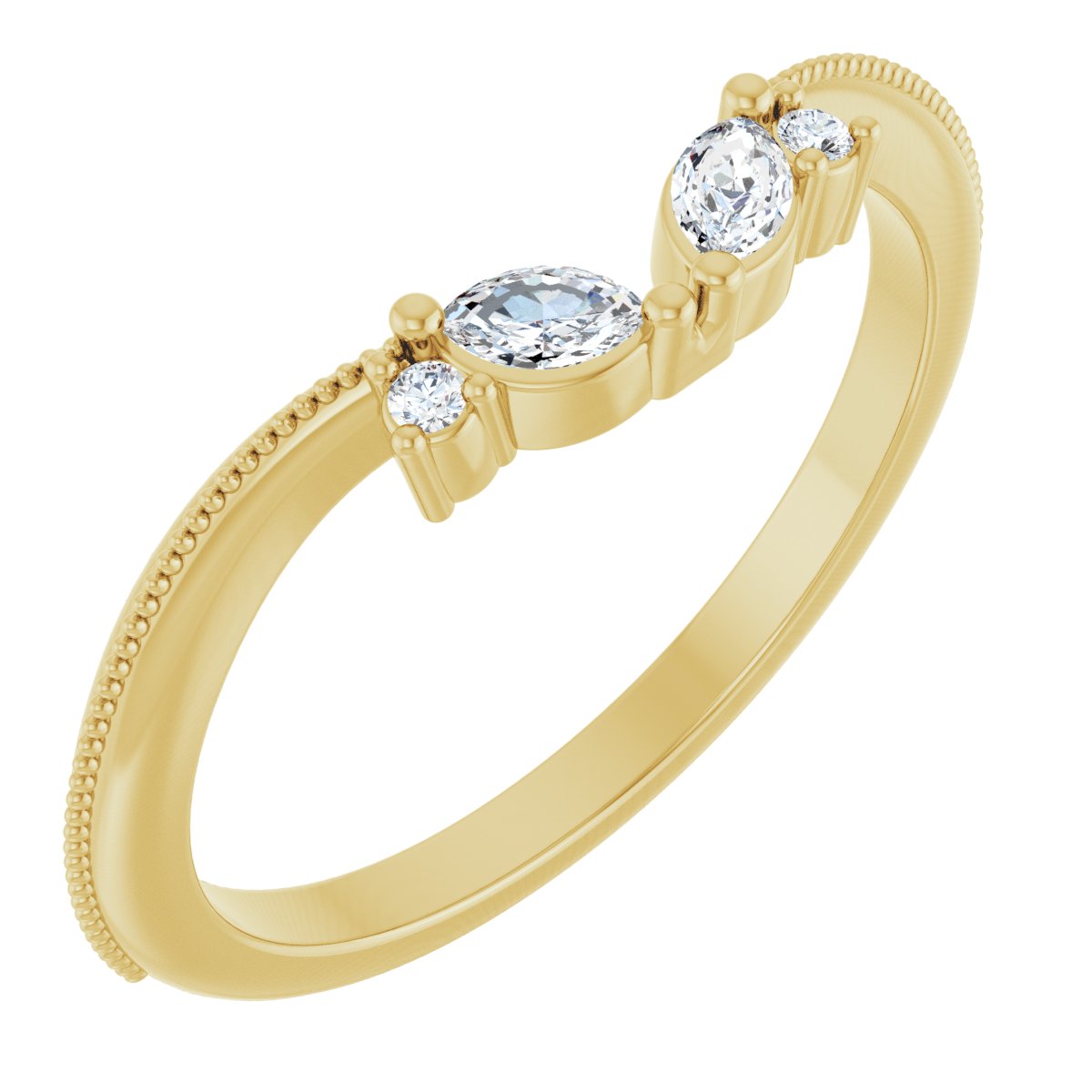 Orla — 3.5 x 2 mm, yellow gold