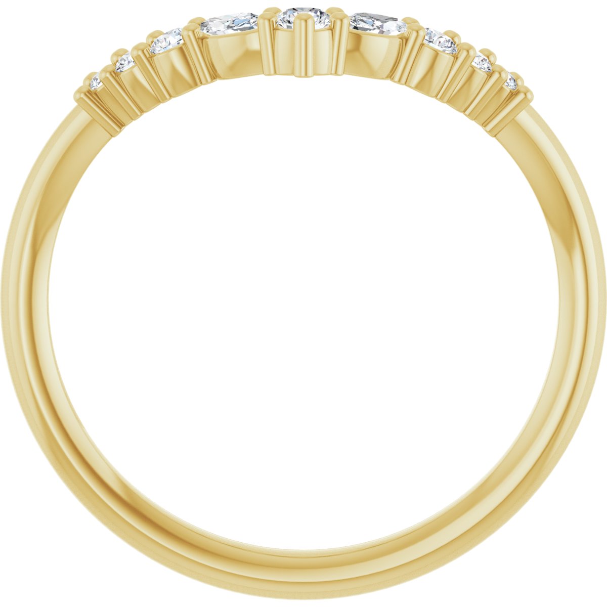 Giselle — 3.5 x 1.75 mm, yellow gold