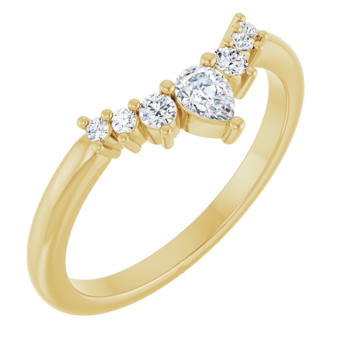 Hollis — 4 x 3 mm, yellow gold