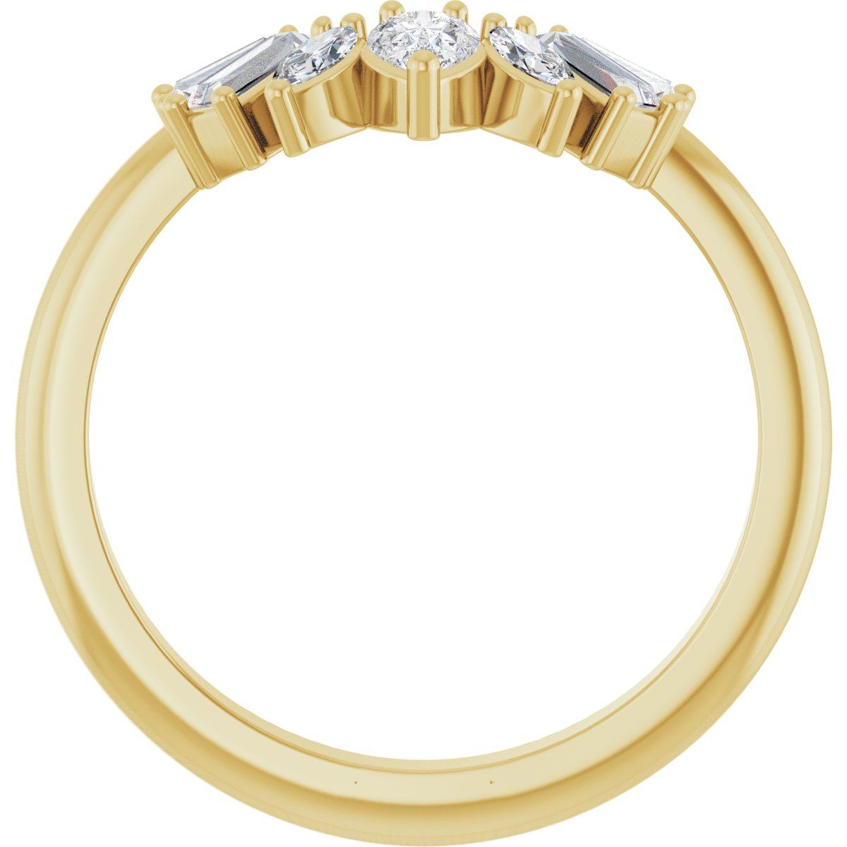 Josie — 4.5 x 3 mm, yellow gold