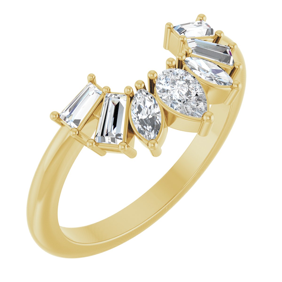 Josie — 4.5 x 3 mm, yellow gold