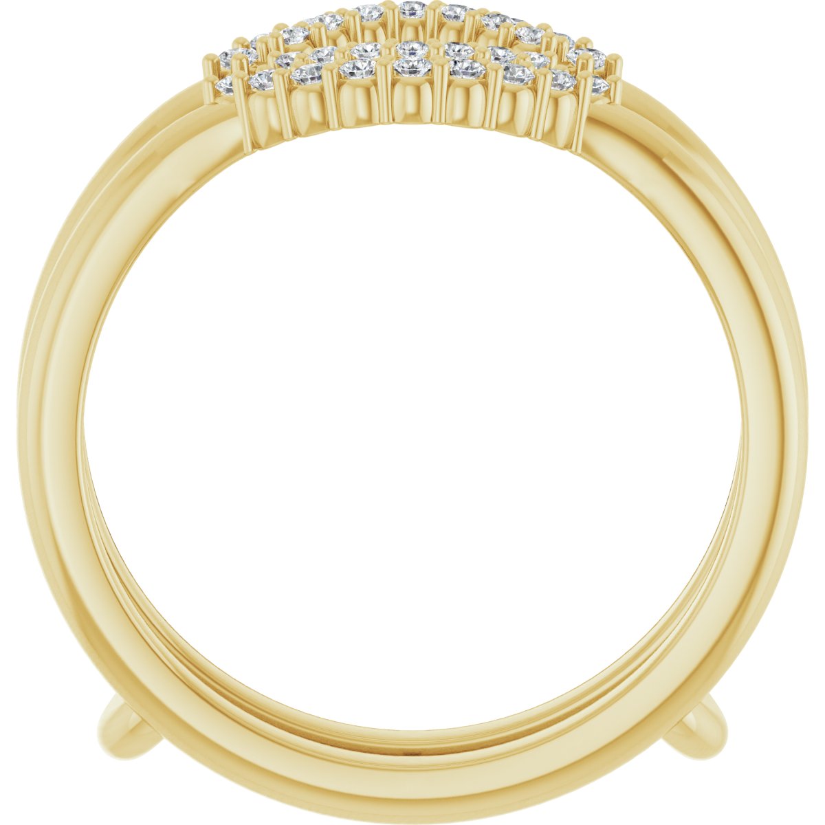 Noelle — Round, yellow gold
