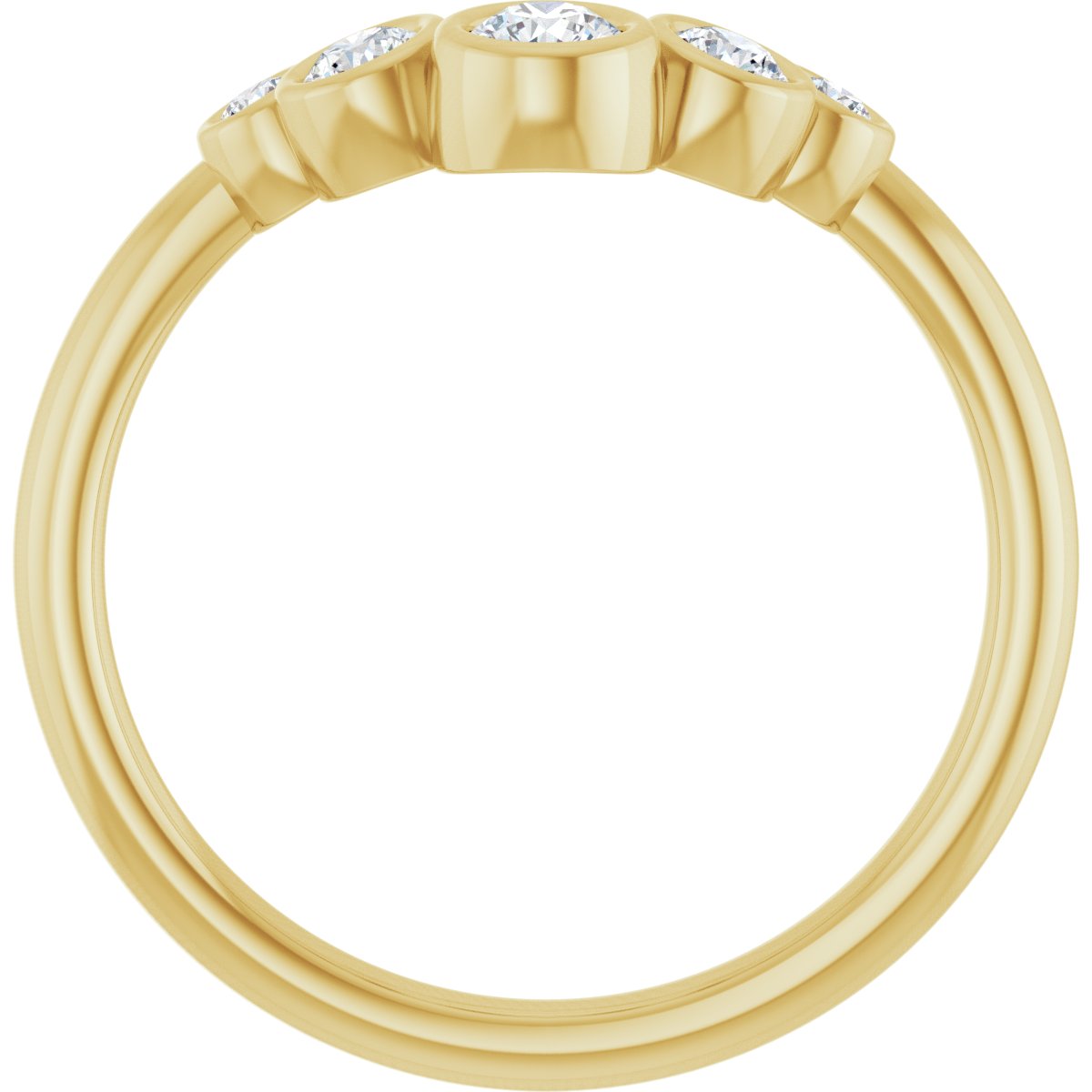 Honor — Round · 3 mm · 1/4 ctw, yellow gold