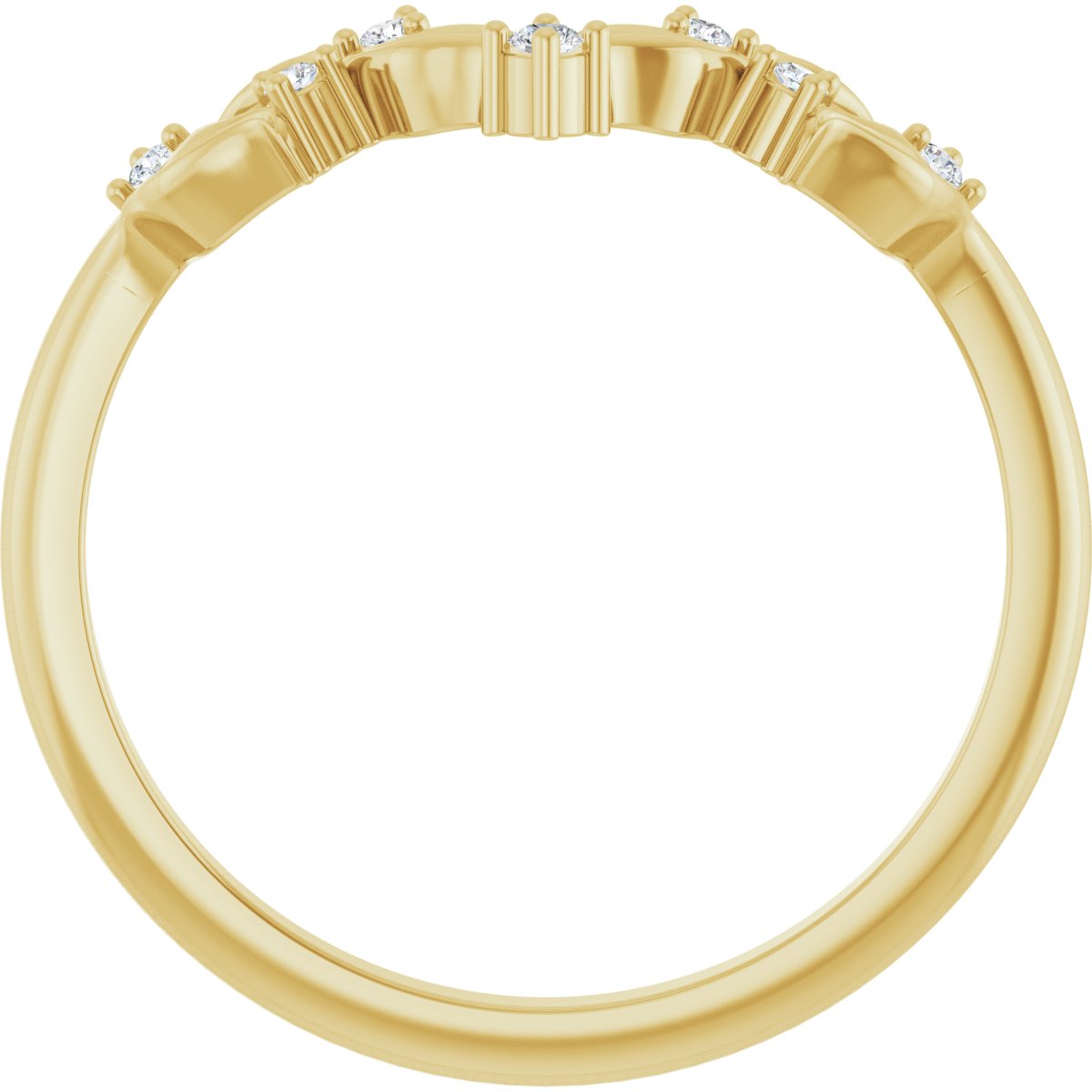 Nadia — Round, yellow gold