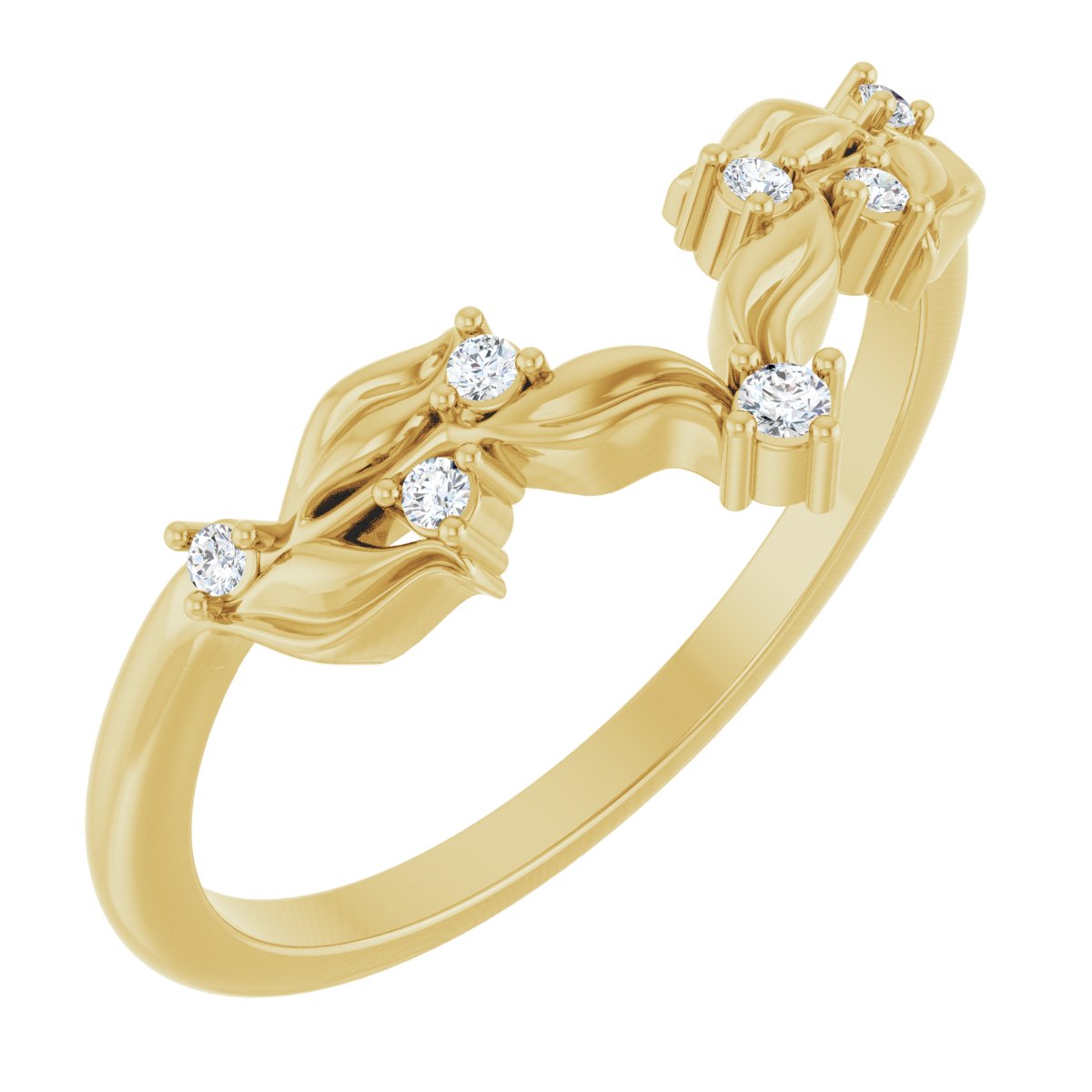 Nadia — Round, yellow gold