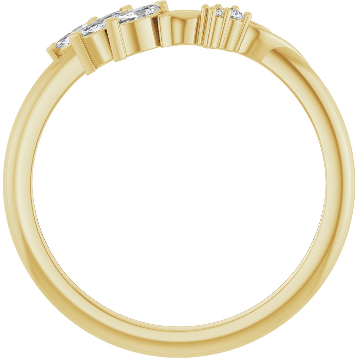 Romy — 3.75 x 1.75 mm · 1/6 ctw, yellow gold
