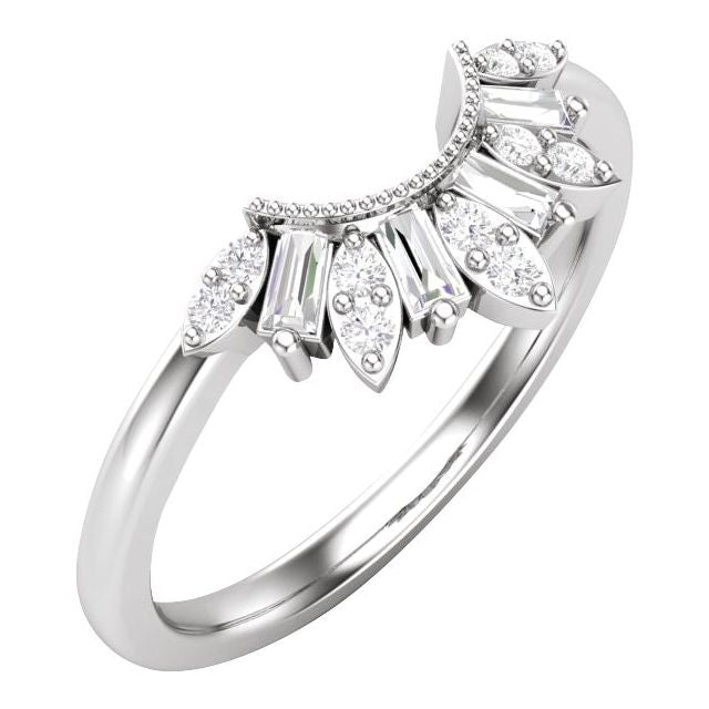 Talia — 2.6 x 1.3 mm · 1/5 ctw, white gold