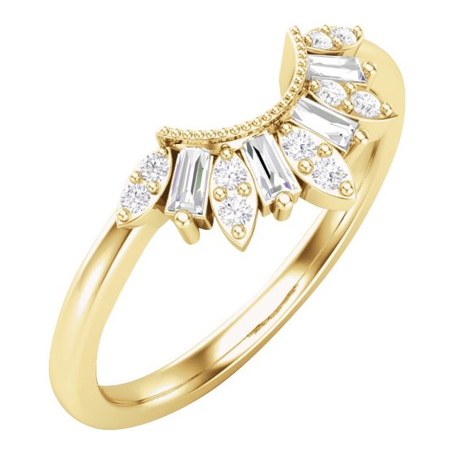 Delight — 2.6 x 1.3 mm · 1/5 ctw, yellow gold