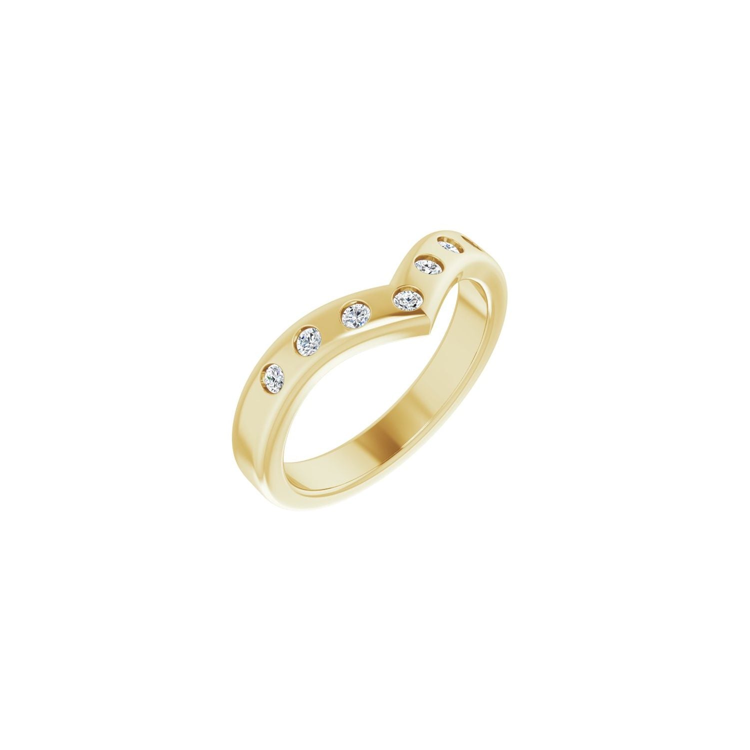 Gardenias — 2 mm, yellow gold