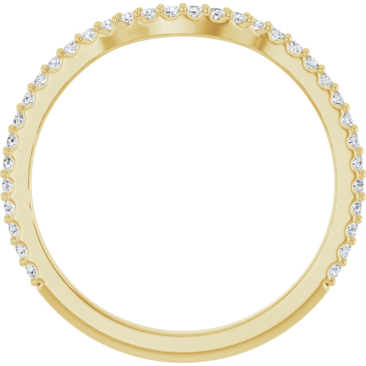 Zelda — 1.1 mm · 1/6 ctw, yellow gold