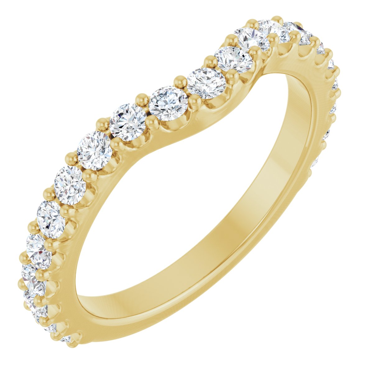 Zelda — 2 mm · 1/2 ctw, yellow gold