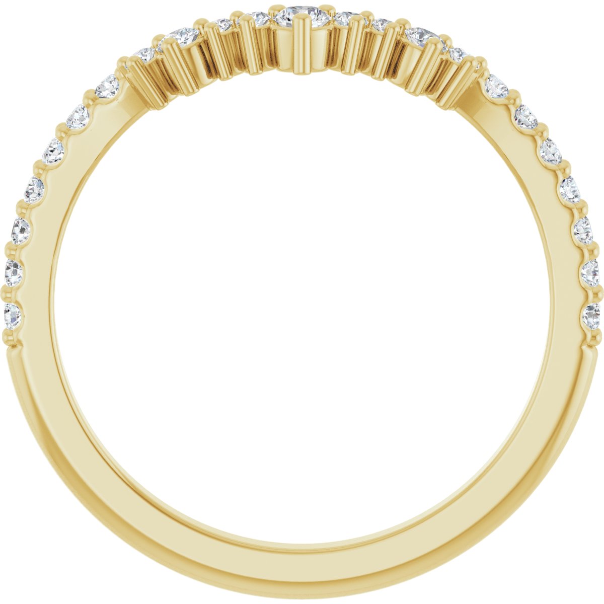 Della — Round, yellow gold