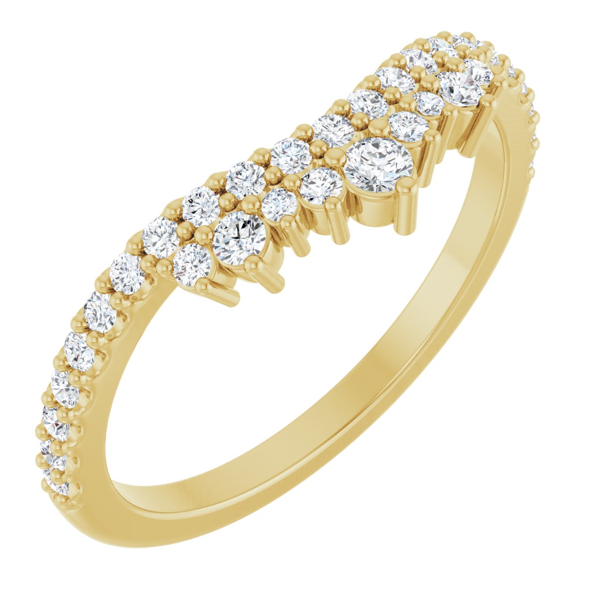 Della — Round, yellow gold