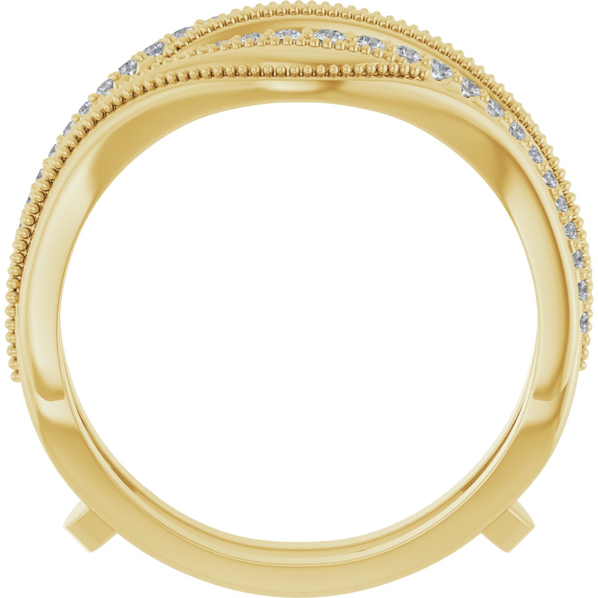 Greer — Round, yellow gold