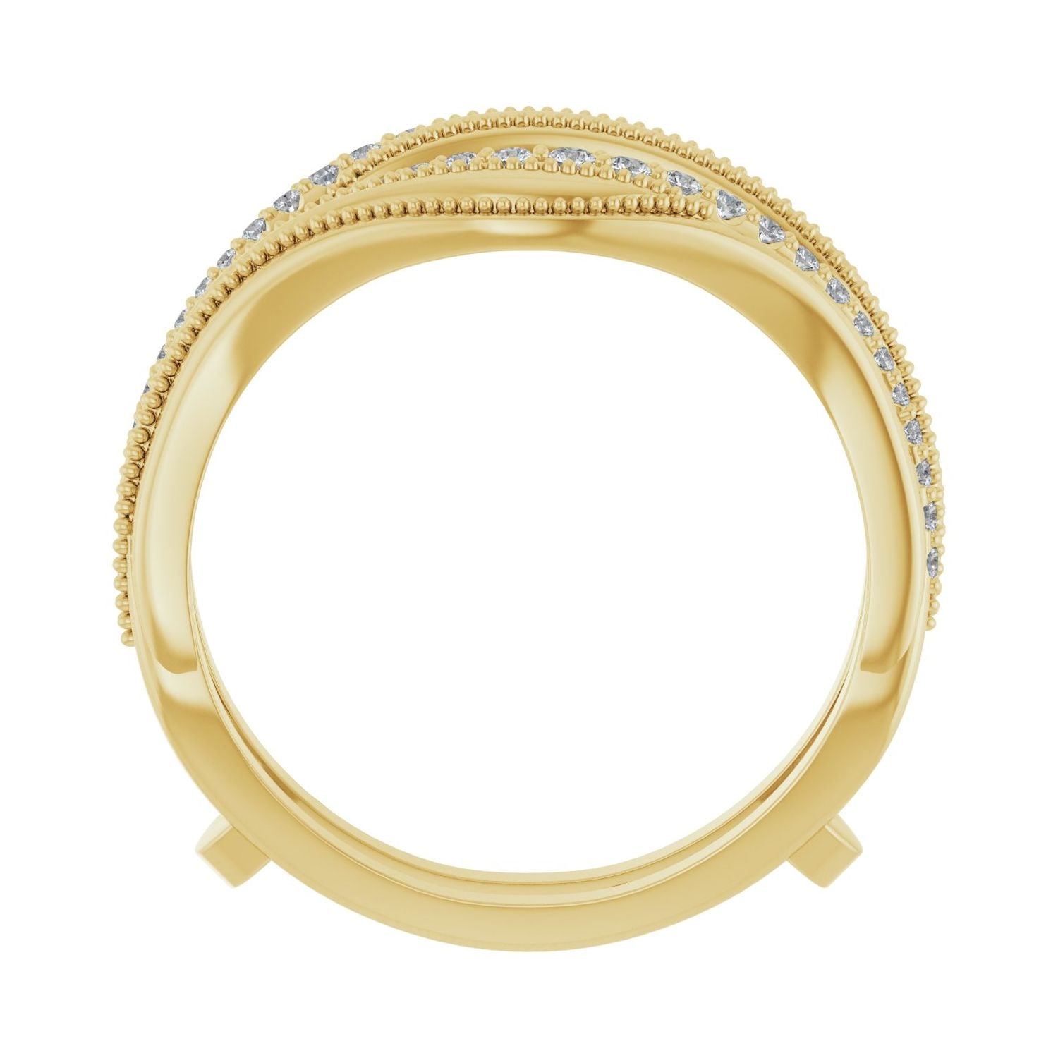 Forsythia — Round, yellow gold