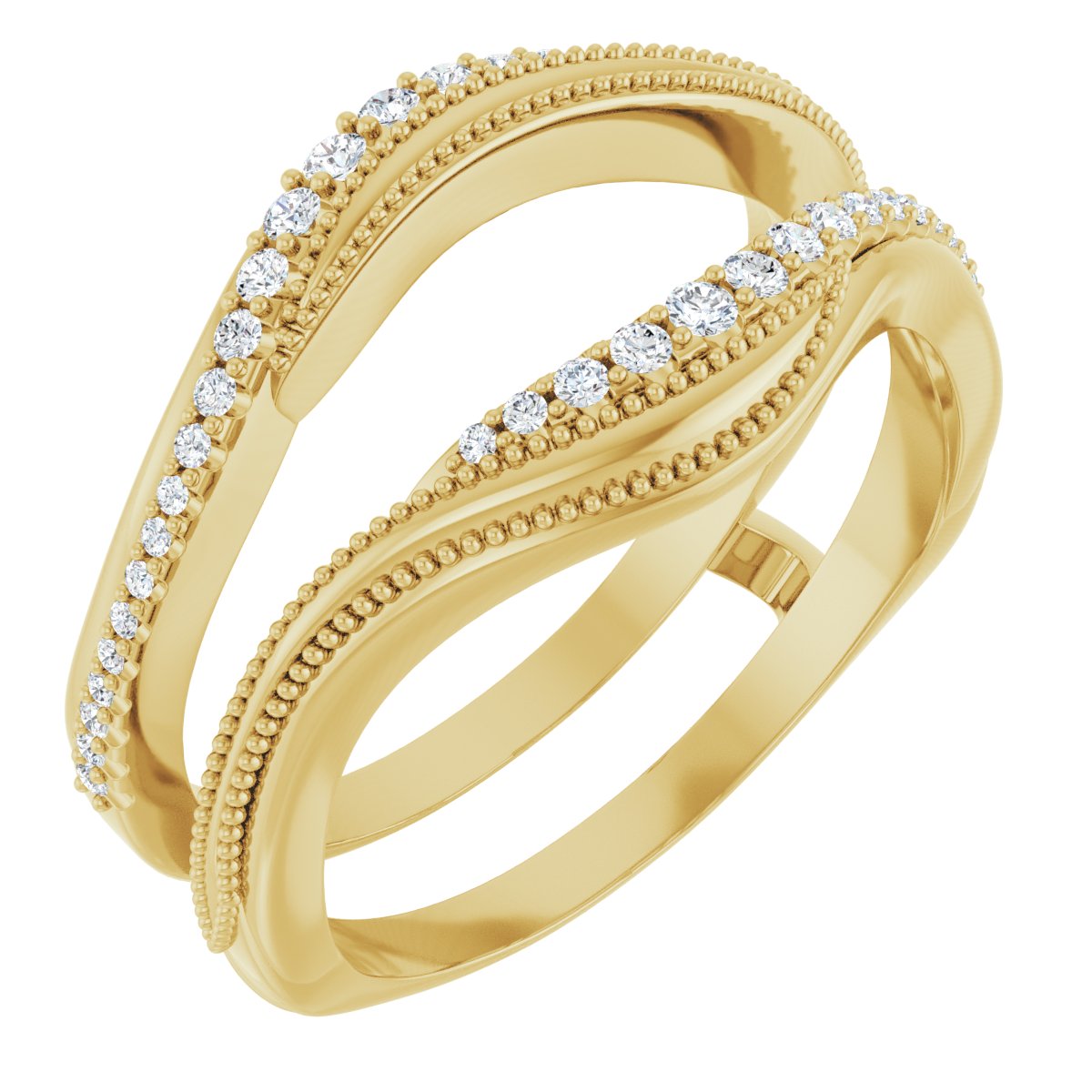 Greer — Round, yellow gold
