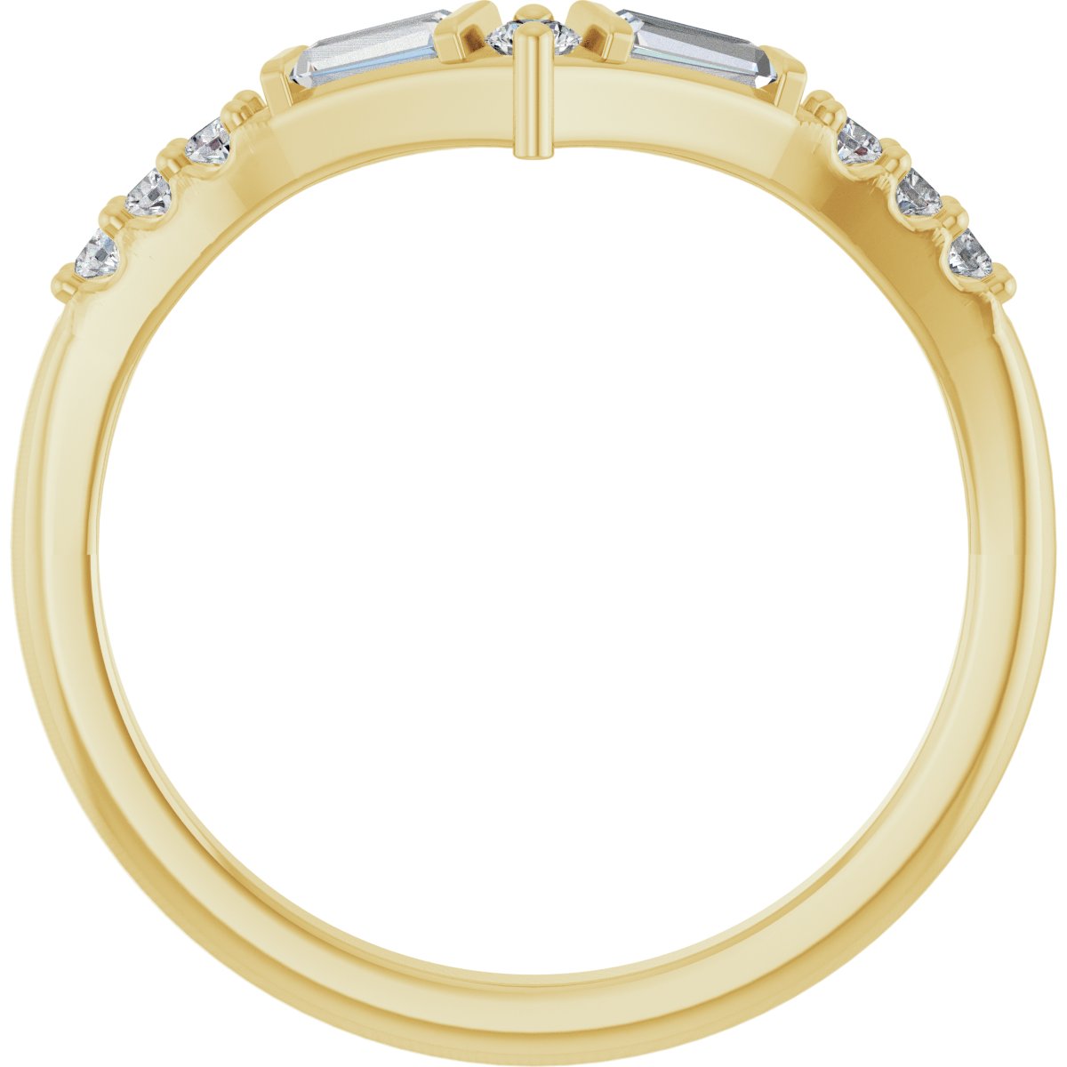 Lisette — 3.5 x 2 mm · 1/4 ctw, yellow gold