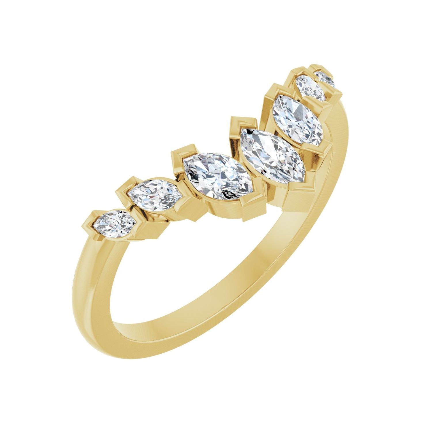 Soiree — 5 x 2.5 mm · 1/2 ctw, yellow gold