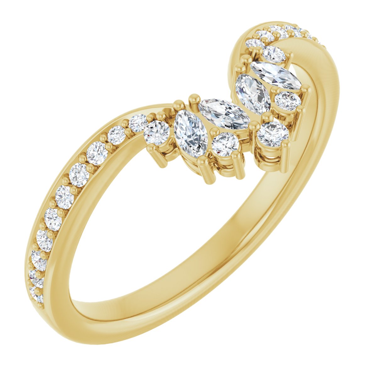 Nina — 3 x 1.5 mm, yellow gold