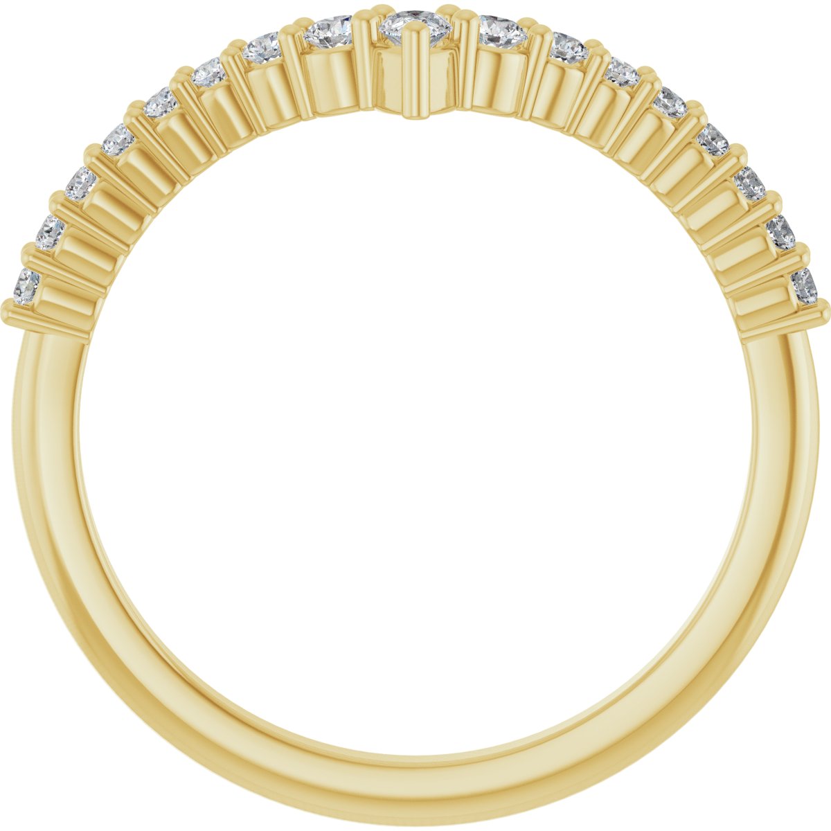 Odette — 3 x 2 mm, yellow gold