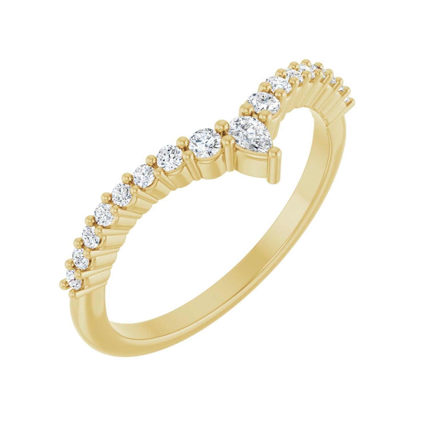 Chamomile — 3 x 2 mm, yellow gold