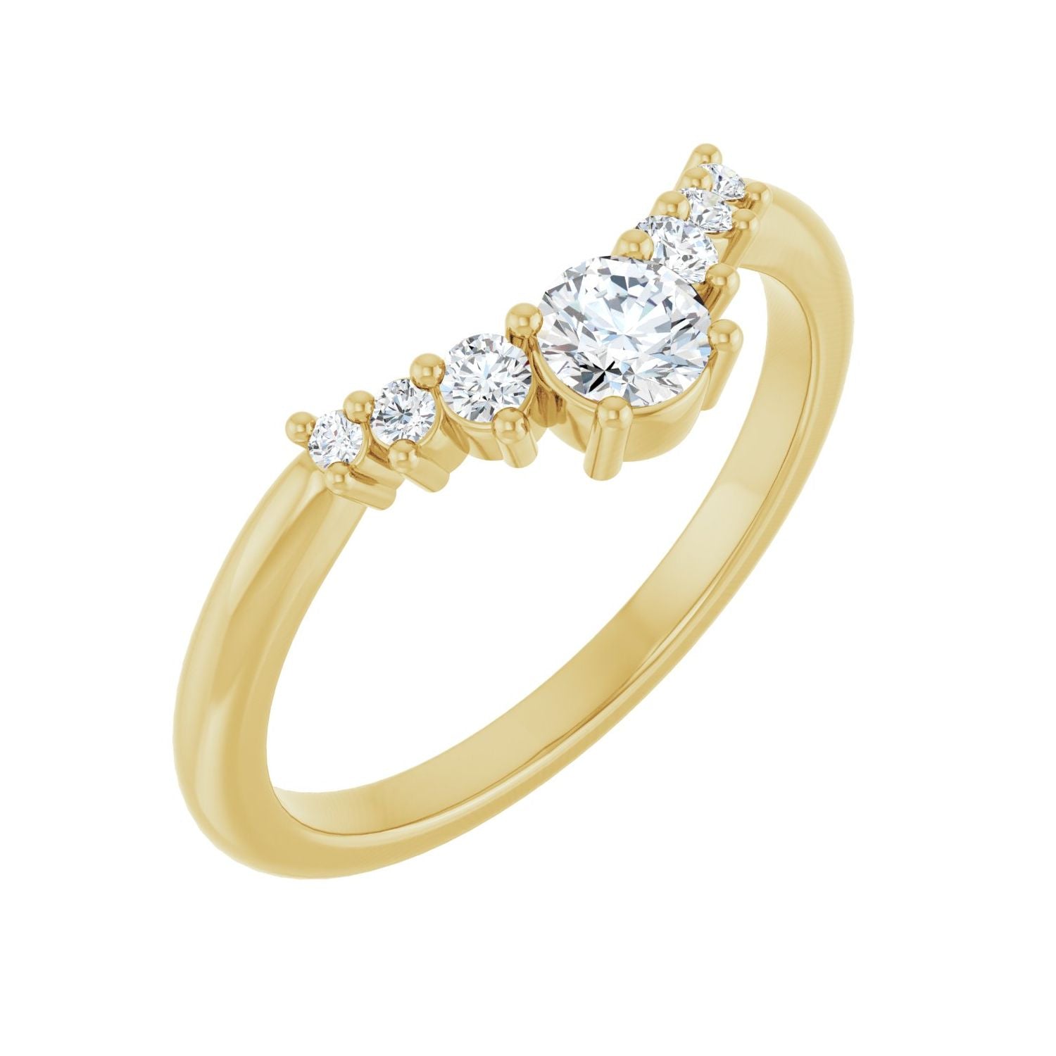 Nectar — Round · 3.8 mm · 1/3 ctw, yellow gold