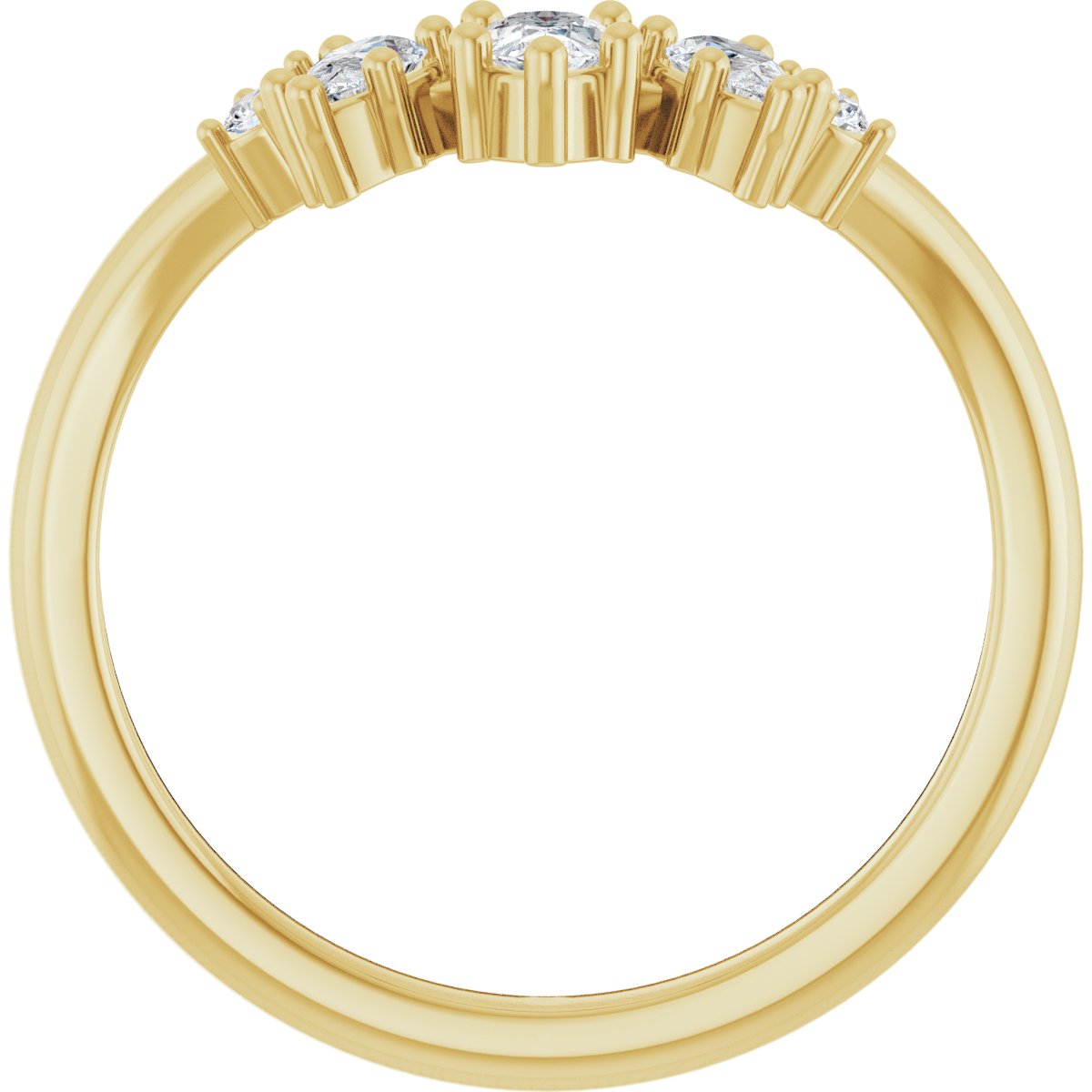 Sutton — 4.5 x 3 mm, yellow gold
