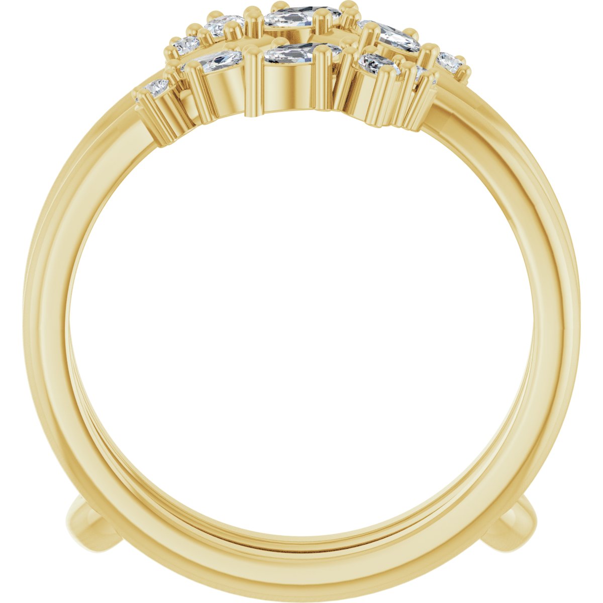 Tamsin — 4 x 2 mm, yellow gold