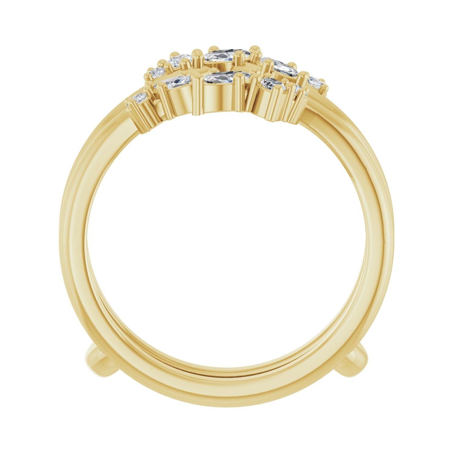 Redwood — 4 x 2 mm, yellow gold