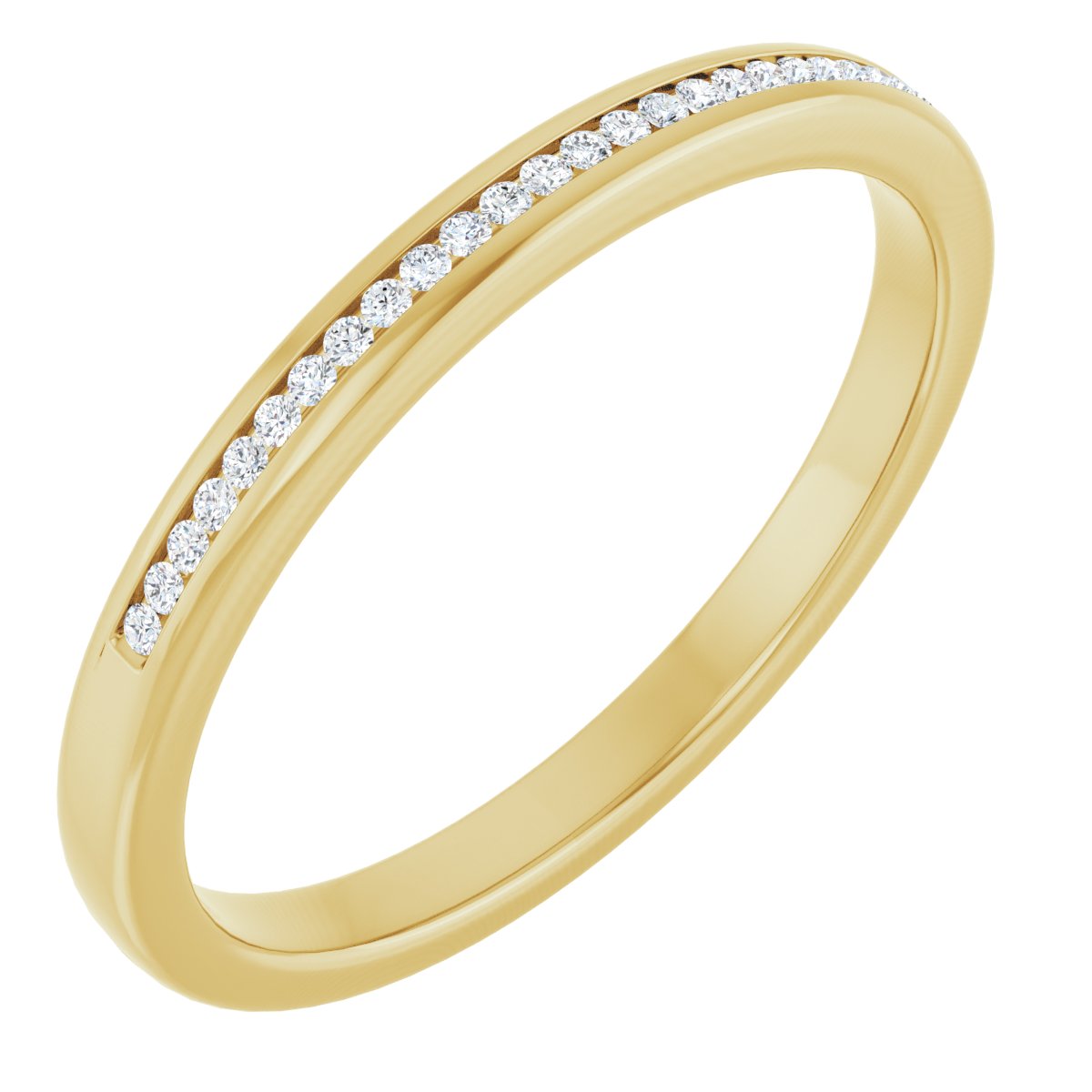 Grady — Round · 1 mm · 1/8 ctw, yellow gold