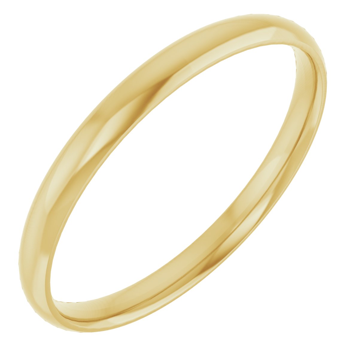 Ultra-Light Comfort-Fit Half Round Band